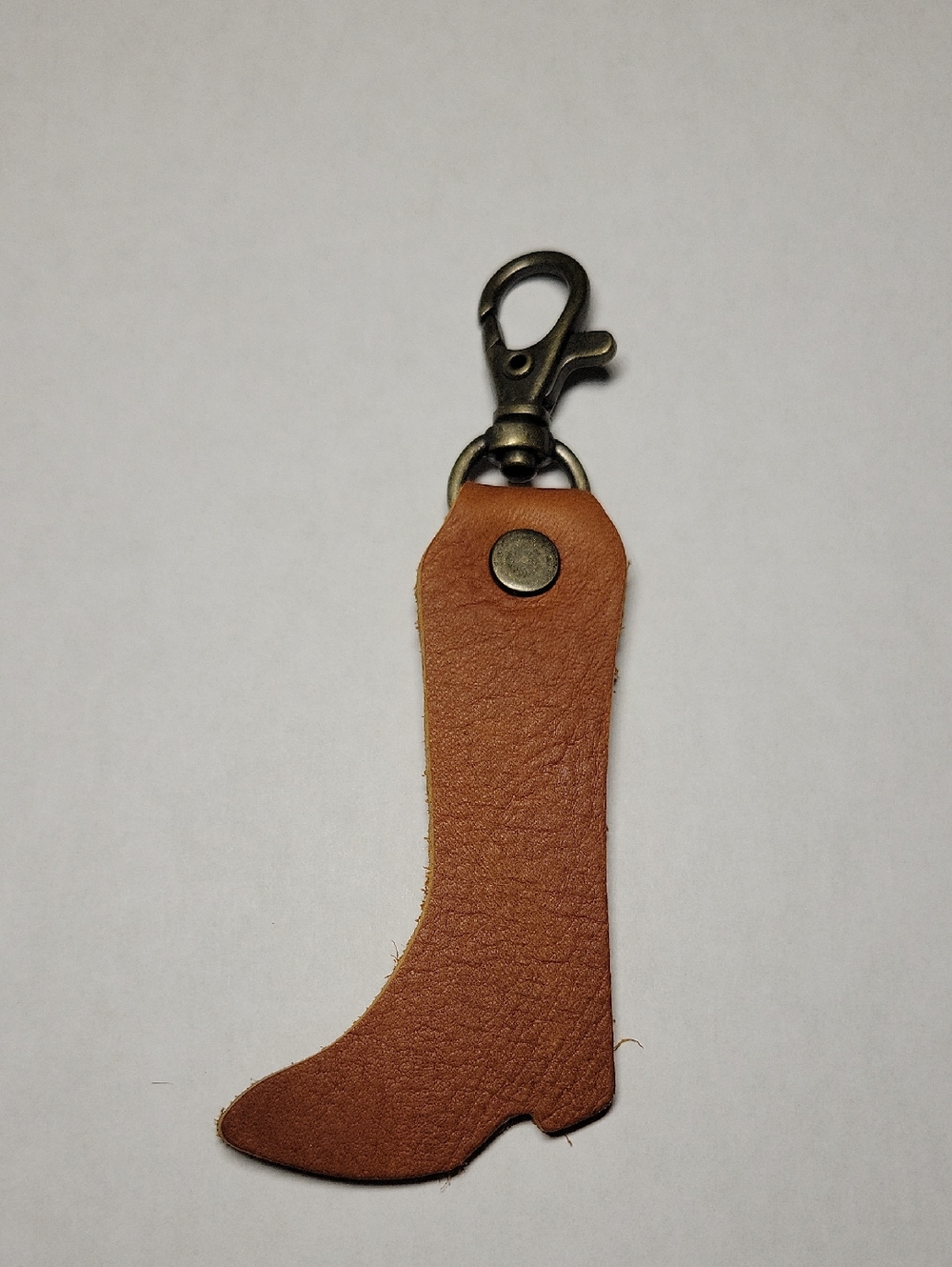 Amish Handcrafted Leather Cowboy Boot Purse Bag Keychain Charm